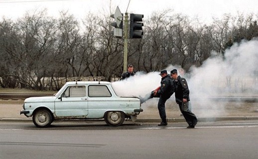 Фотожаба: запорожец и милиция