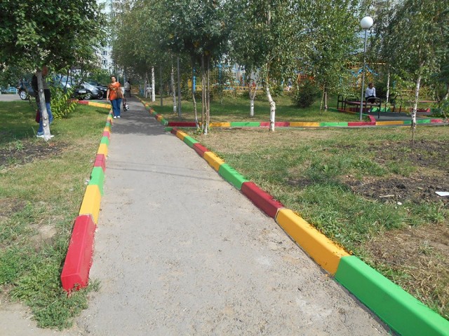 Зачем красить бордюры?