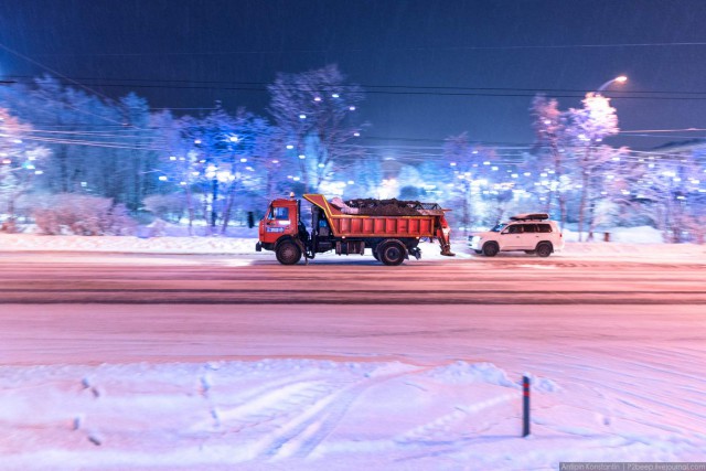 Полярная ночь. Мурманск