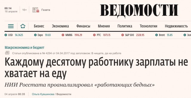 На грани выживания оказались 70% российских семей