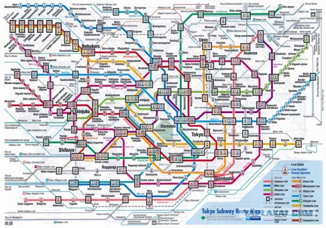 15 самых сложных схем метрополитена на нашей планете