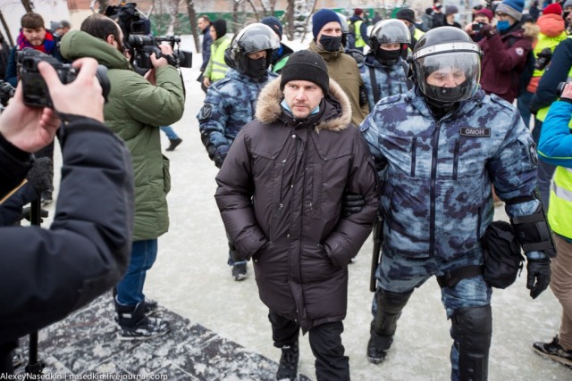 Москва. 31.01.2021. Полицейское безумие