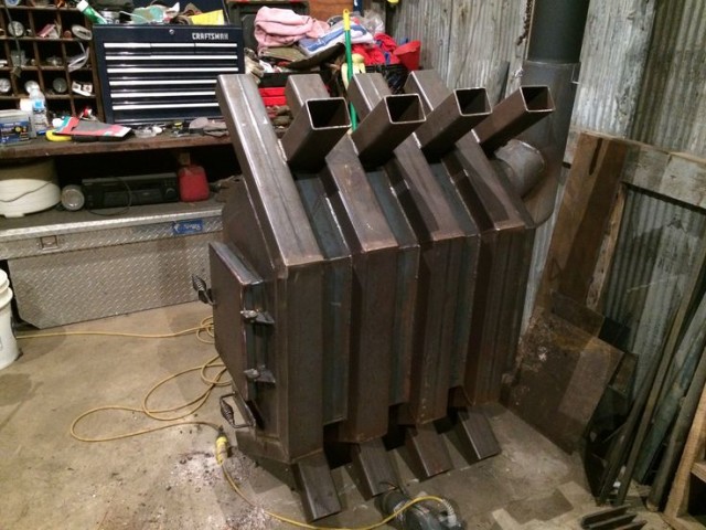 Печь из секций чугунного радиатора