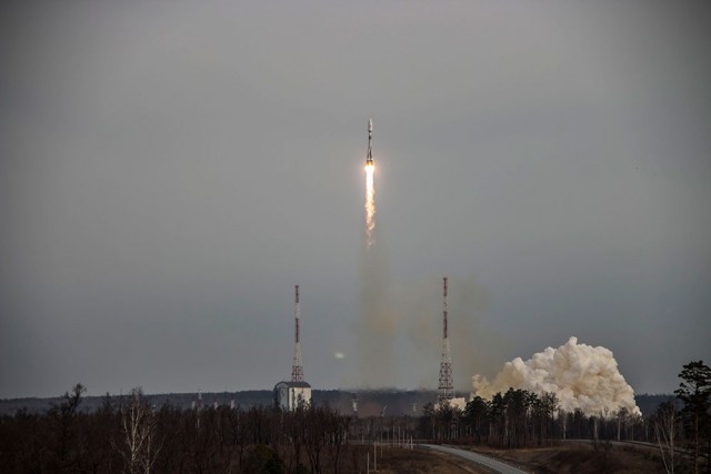 С космодрома Восточный стартовала ракета-носитель Союз-2.1б