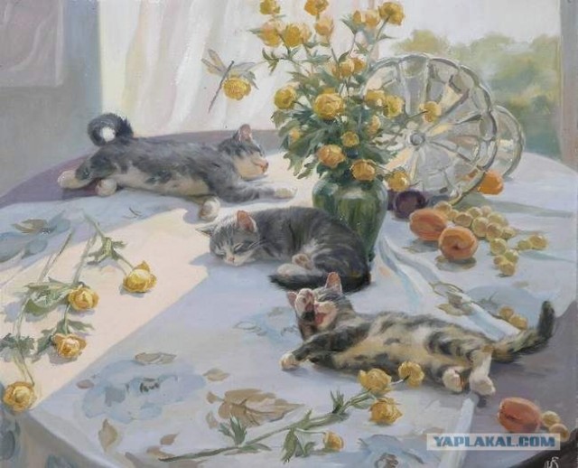 Рисованный котовторник