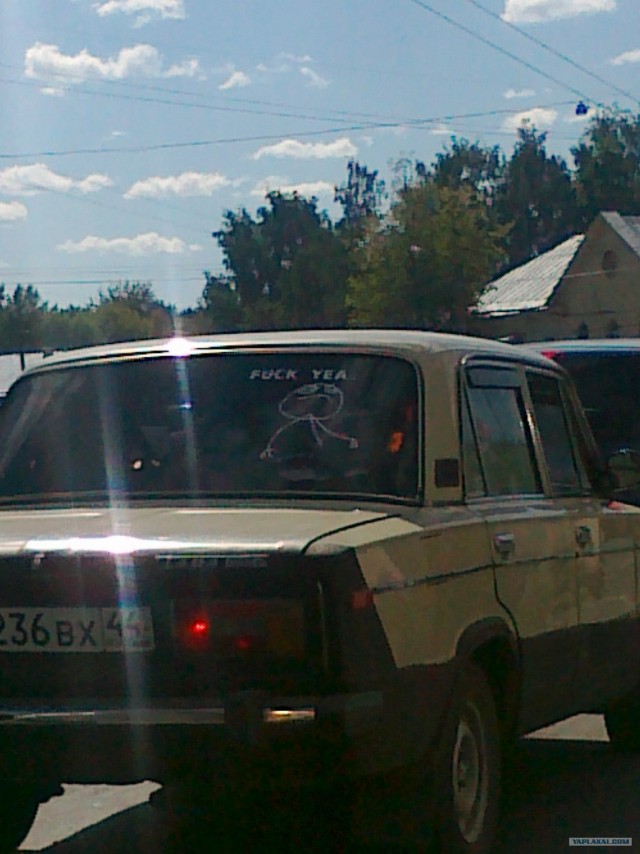 Наклейка ЯП на Нексии