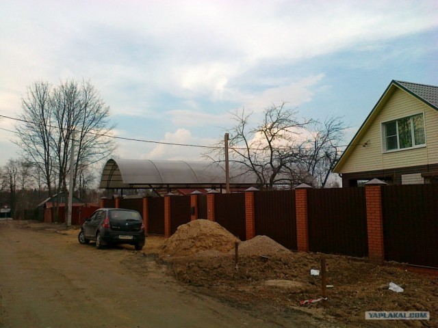 Как собираются навесы под машины