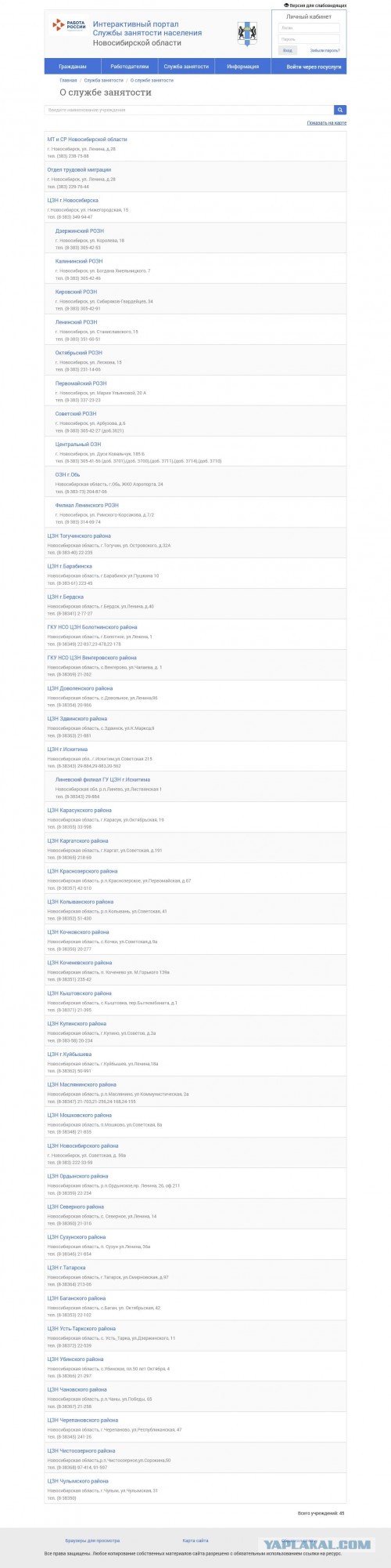 Служба занятости населения. Личный опыт обращения.