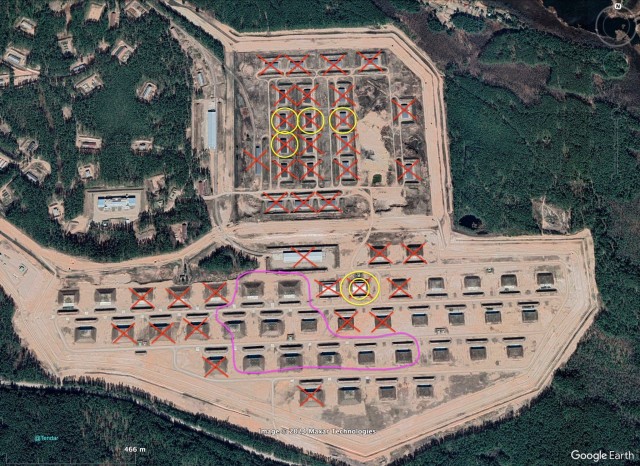 Оценка разрушений на 107-ом арсенале ГРАУ от OSINT-исследователя Tendar