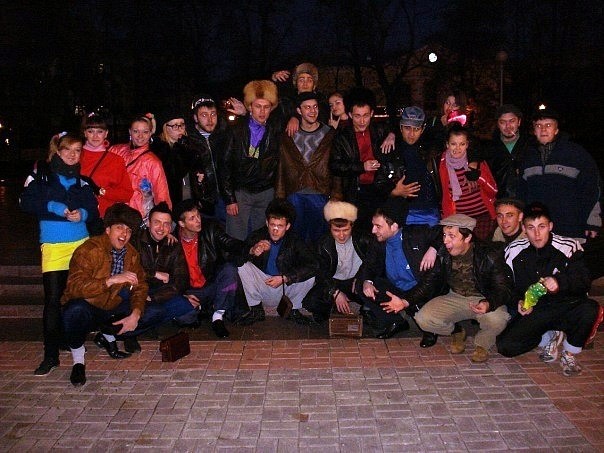 Флешмоб "Канкретных пацанов" в Гомеле