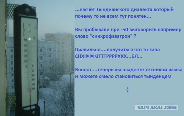 Я живу в Тынде