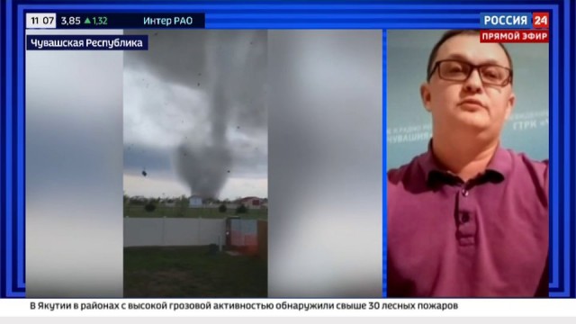 В Чувашии чудовищной силы ураган унес более 60 домой домов, из-за удара молнии произошли сильные пожары