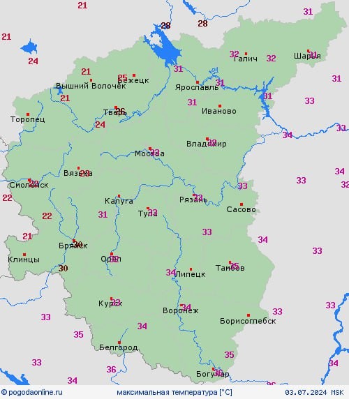 Рекордная жара на европейской территории России