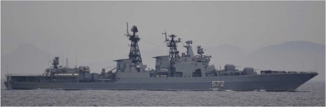 Отряд кораблей ТОФ ВМФ России на военно-морской базе Морских сил самообороны Японии в Майдзуру