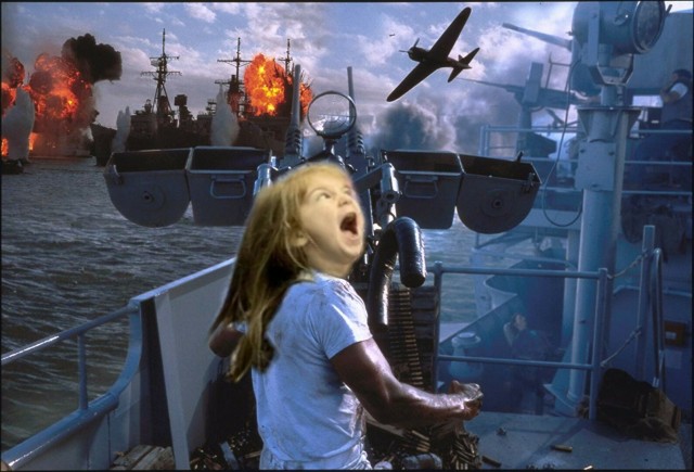 Фотожабы девочки с огромной пушкой или Kill`em All