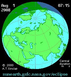 Солнечное затмение - 1 августа 2008 года!