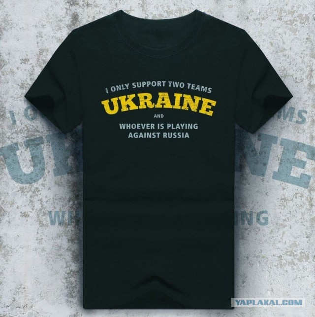 Болельщику с флагом России порвали футболку на трибуне с украинскими фанатами на матче Евро-2020
