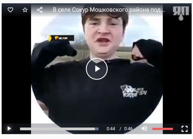 В селе Сокур Мошковского района подросток разбивает палку о голову плачущей девочке, а затем  радостно позирует на камеру