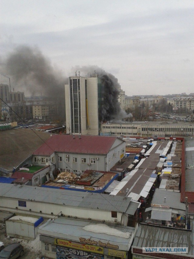 Опять горит рынок в Казани