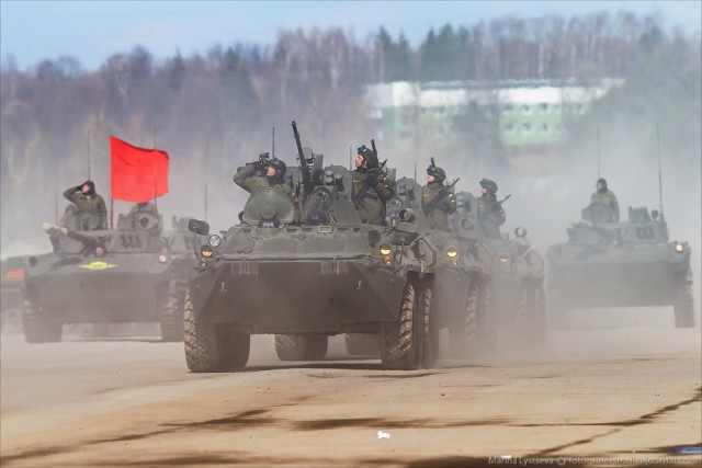 Наземная часть репетиции парада