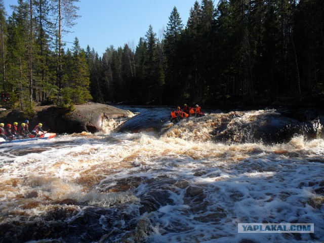 Река Уксунйоки (Укса). Карелия. Сплав по большой воде. Фотоотчет