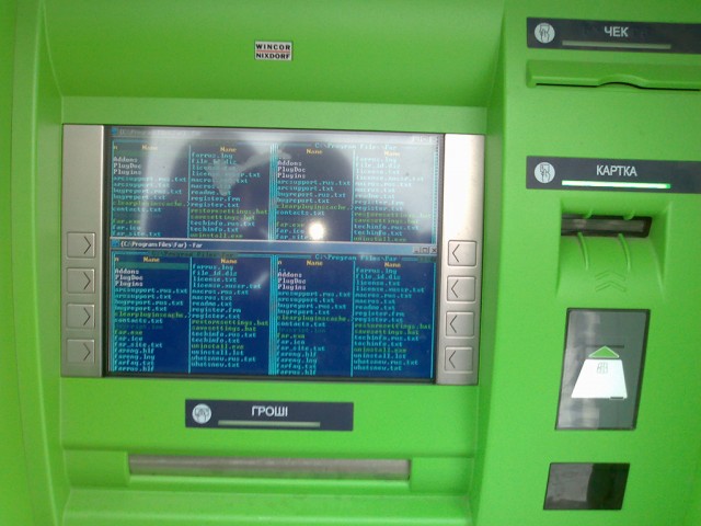 Хакеры запустили Angry Birds на банкомате