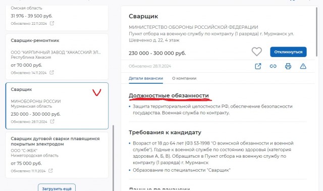 Прошу депутата устроить меня на должность сварщика окладом 300 000 руб.