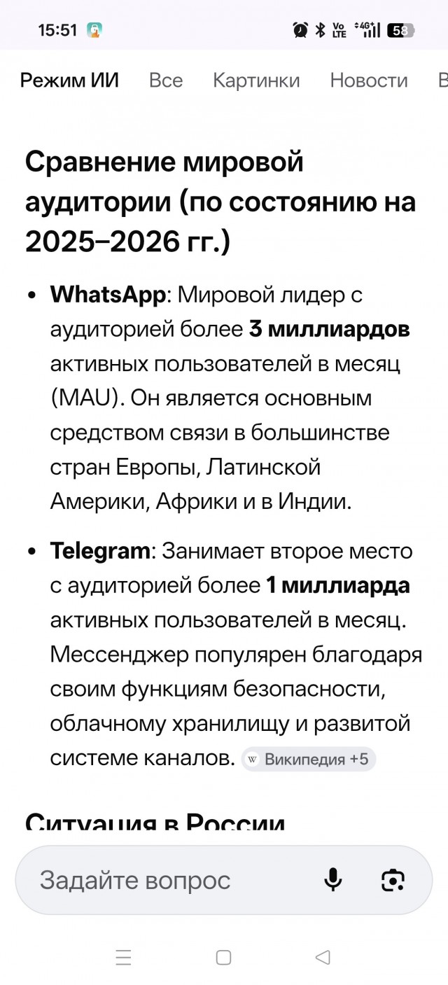 Администрация Telegram впервые с 23 января заблокировала более 235 тыс. каналов и групп