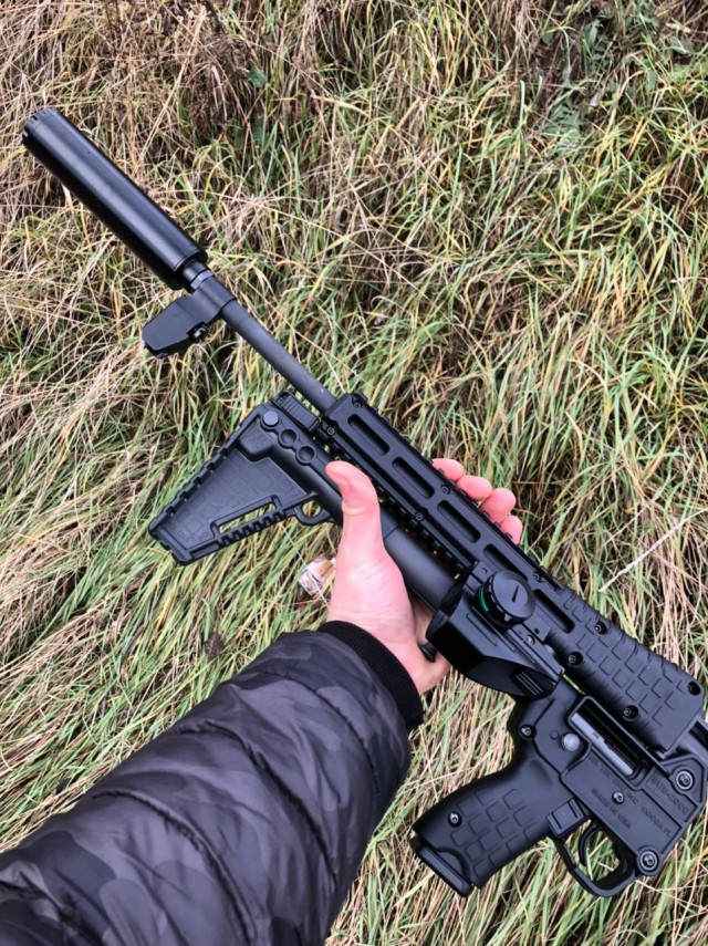Сайга с барабанным магазином внушает
