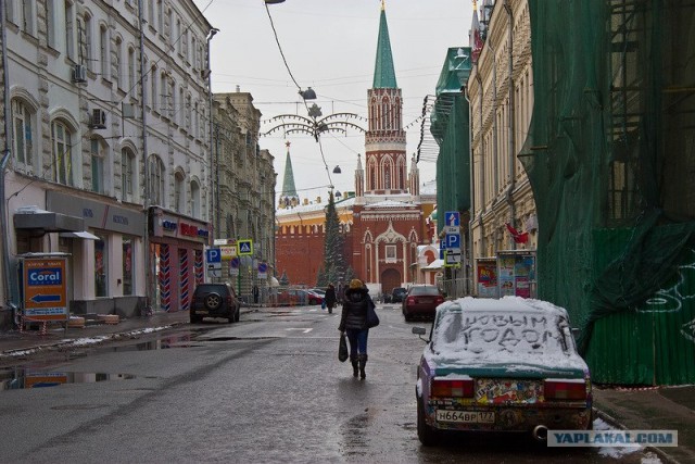 Москва. Утро. 1 января