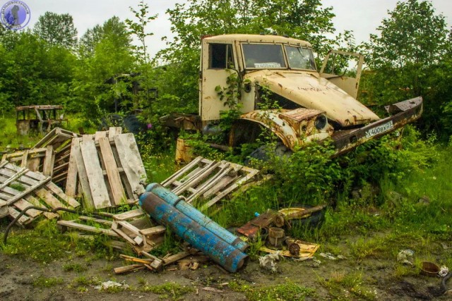 Кладбище техники Кербинского золотого прииска, оставшейся от золотодобытчиков