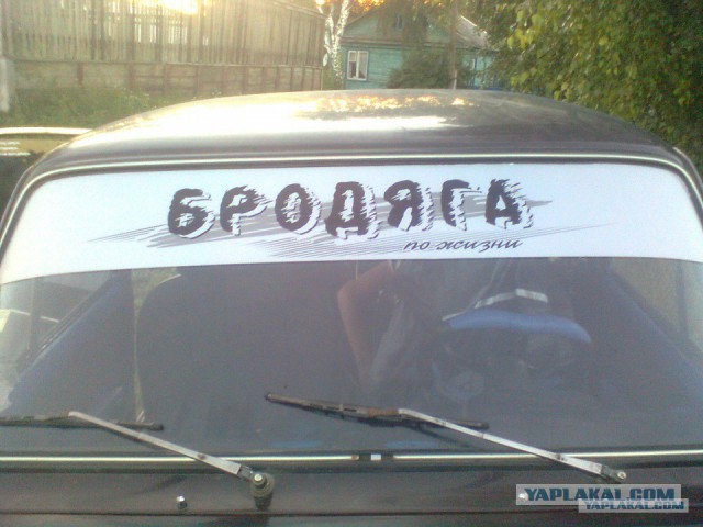 Что обычно водители пишут на своих автомобилях?