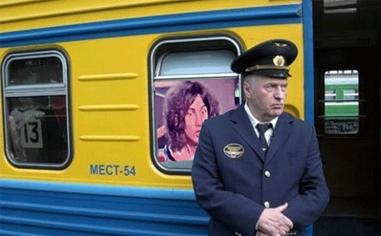 Фотожаба: Жириновский проводник