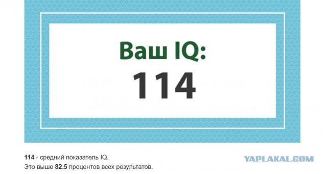 А какой у Вас IQ?