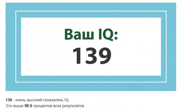 А какой у Вас IQ?