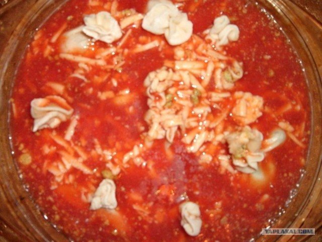 Томатный суп с грибами