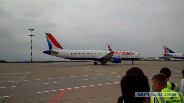 Прилет новенького Airbus 321 во Внуково