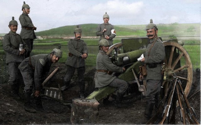 Раскрашенные фотографии немцев в Первой мировой войне