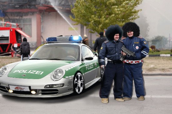 Фотожаба: суровые будни ГИБДД