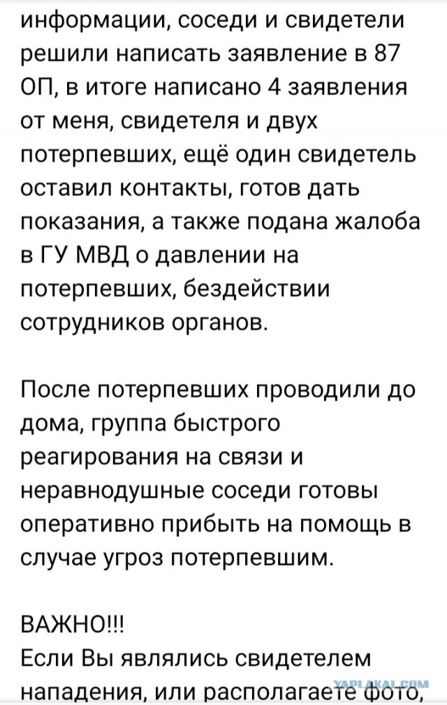 Мигранты напали на две семьи в Ленобласти.