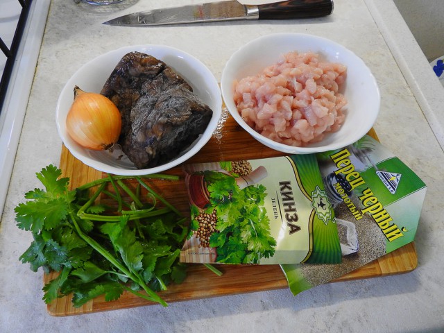 Пельмени с грибами и бонус.
