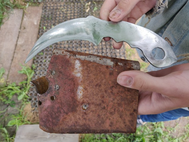 Копия ножа "Рысь" на рождество