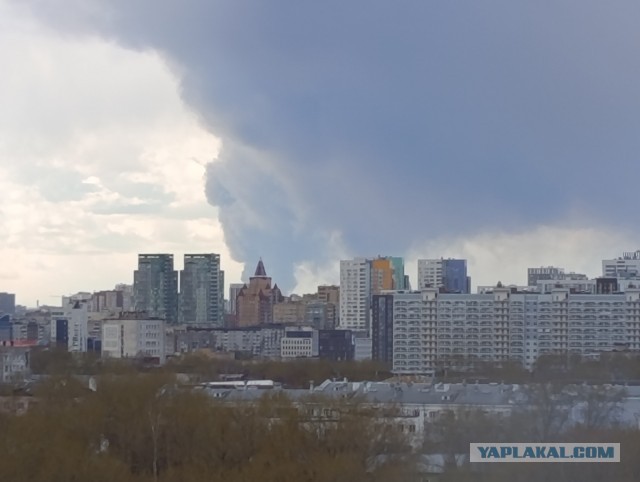 Сильное задымление в Перми после атаки украинских беспилотников