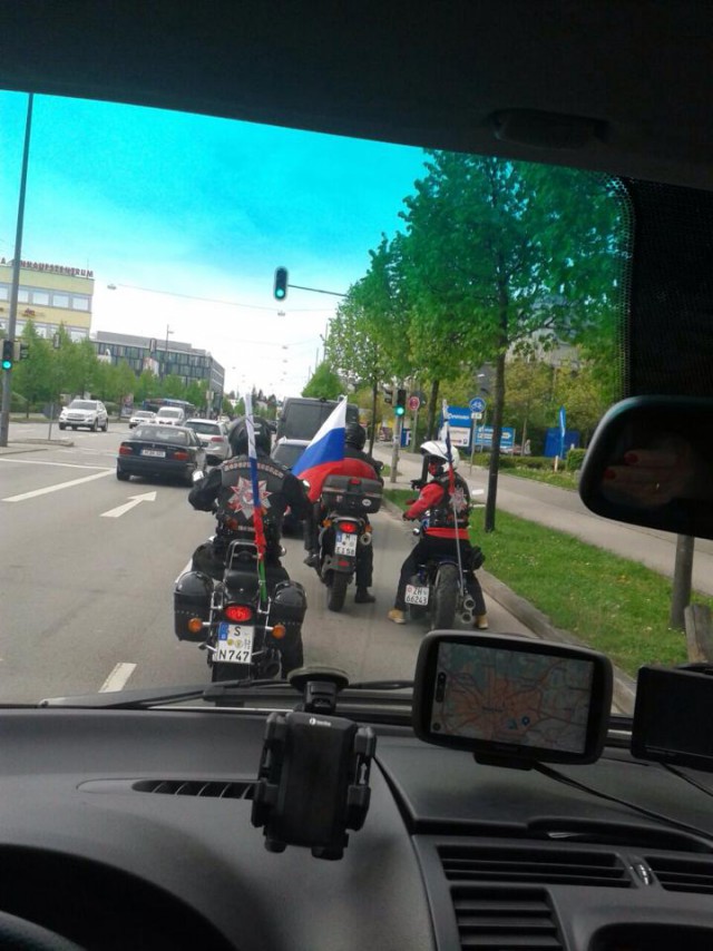 Ночные волки прибыли в Вену