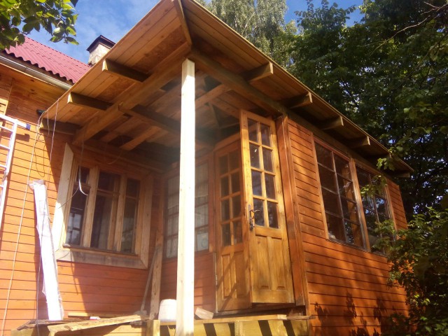 Крыша и крыльцо своими руками.