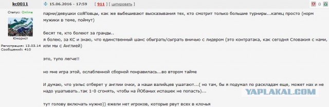 ЧЕ-2016 - финальный раунд. Часть V. Россия — Уэльс