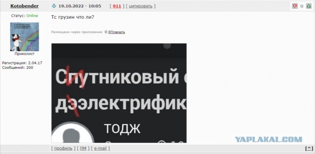 Спутниковый снимок процесса деэлектрификации Украины