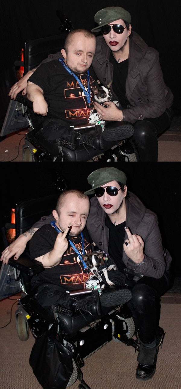 А говорят, что Мэрилин Мэнсон - бездушный