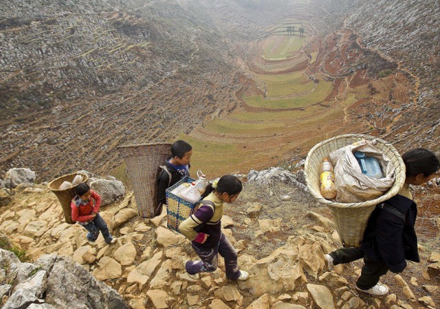 Ужасная засуха в Китае, в провинции Юньнань