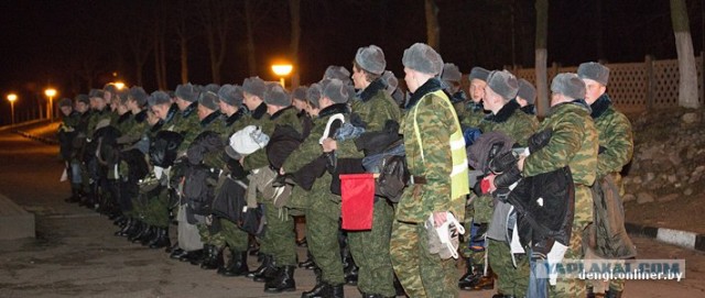 Один день призывника в белорусской армии.